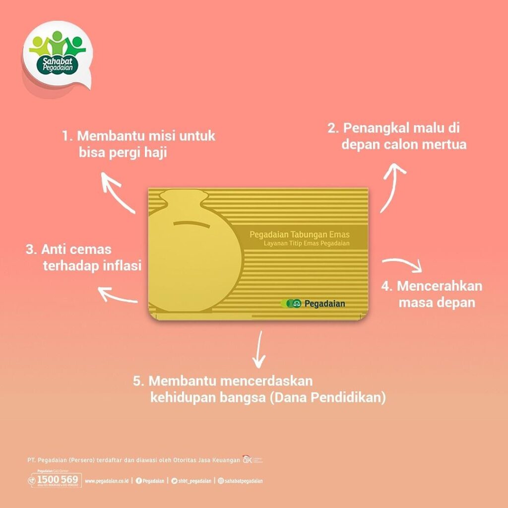 kelebihan tabungan emas Pegadaian