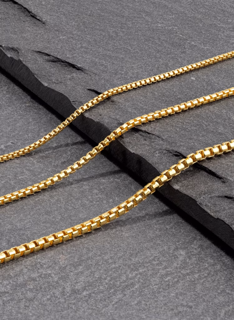 kalung emas rantai box untuk pria
