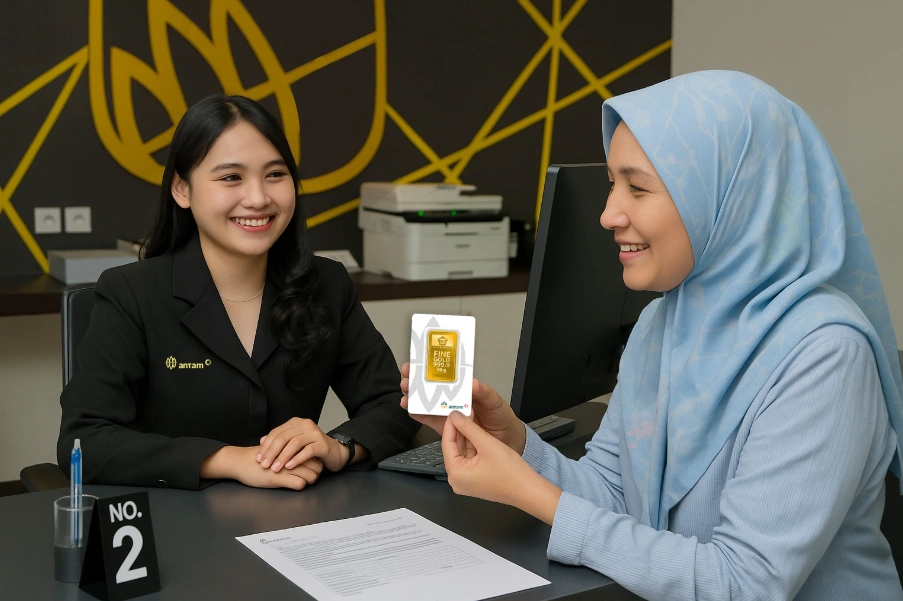 Cek nomor seri emas Antam