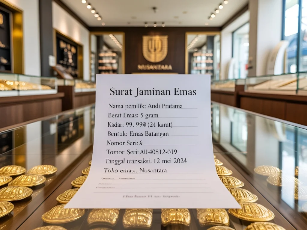 surat jaminan emas adalah