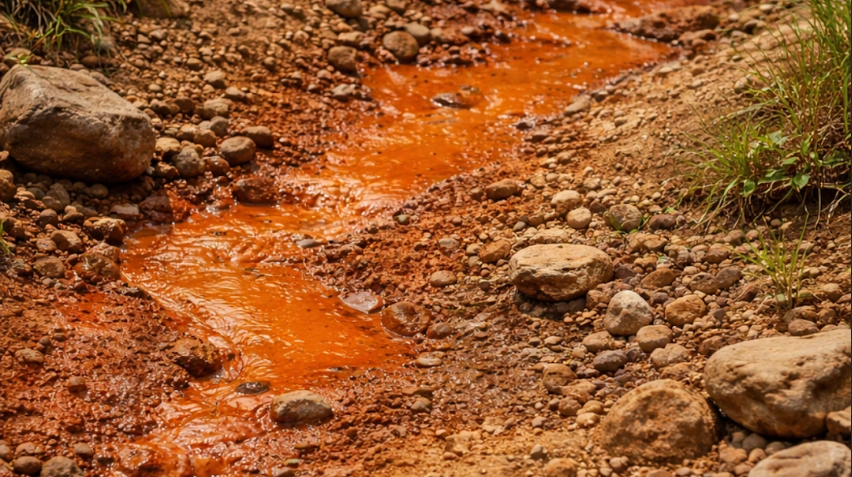 Warna tanah yang mengandung emas